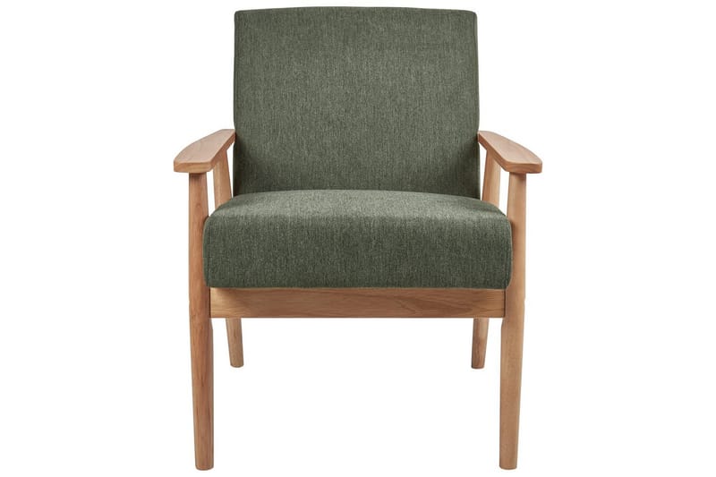 Fåtölj Esrum Grönt/ljust trä, Polyester - Grönt/ljust trä, Polyester - Möbler - Fåtölj & stolar - Fåtölj
