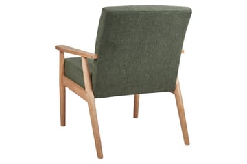 Fåtölj Esrum Grönt/ljust trä, Polyester - Grönt/ljust trä, Polyester - Möbler - Fåtölj & stolar - Fåtölj