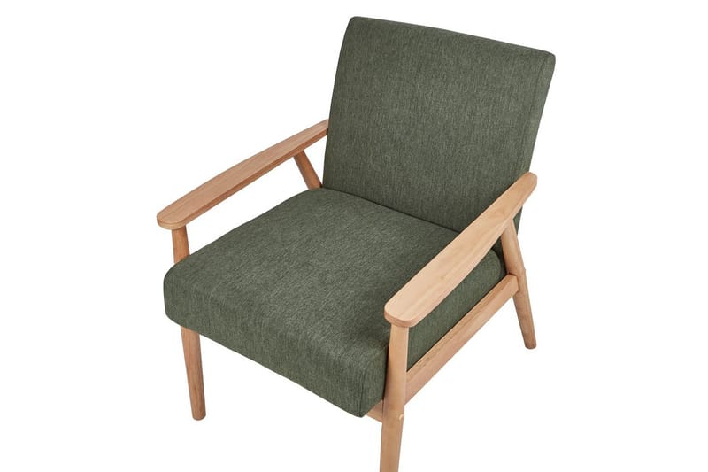 Fåtölj Esrum Grönt/ljust trä, Polyester - Grönt/ljust trä, Polyester - Möbler - Fåtölj & stolar - Fåtölj