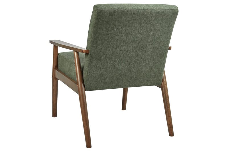 Fåtölj Esrum Grönt/mörkt trä, Polyester - Grönt/mörkt trä, Polyester - Möbler - Fåtölj & stolar - Fåtölj