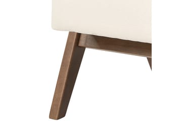 Fåtölj Evje - Beige, mörkt trä - Möbler - Fåtölj & stolar - Fåtölj