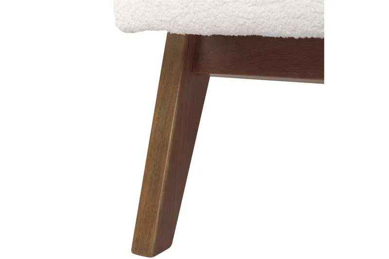 Fåtölj Evje - Vitt, mörkt trä - Möbler - Fåtölj & stolar - Fåtölj