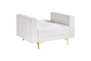 Fåtölj Aberdeen - Vitt, guld - Möbler - Fåtölj & stolar - Fåtölj