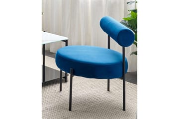 Fåtölj Alpha - Blå, Svart - Möbler - Fåtölj & stolar - Fåtölj - Fåtölj utan armstöd