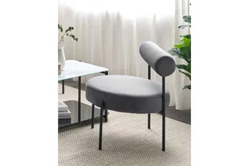 Fåtölj Alpha - Grå, svart - Möbler - Fåtölj & stolar - Fåtölj - Fåtölj utan armstöd