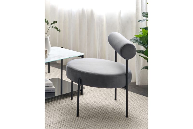 Fåtölj Alpha - Grå, svart - Möbler - Fåtölj & stolar - Fåtölj - Fåtölj utan armstöd