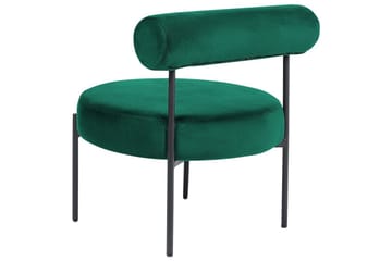 Fåtölj Alpha - Smaragdgrön, Svart - Möbler - Fåtölj & stolar - Fåtölj - Fåtölj utan armstöd