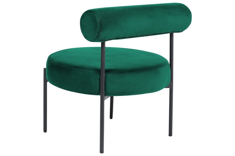 Fåtölj Alpha - Smaragdgrön, Svart - Möbler - Fåtölj & stolar - Fåtölj - Fåtölj utan armstöd