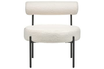 Fåtölj Alpha - Vit, Svart - Möbler - Fåtölj & stolar - Fåtölj - Fåtölj utan armstöd