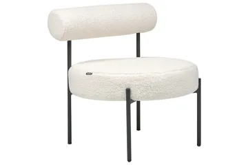 Fåtölj Alpha - Vit, Svart - Möbler - Fåtölj & stolar - Fåtölj - Fåtölj utan armstöd