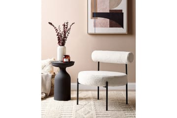 Fåtölj Alpha - Vit, Svart - Möbler - Fåtölj & stolar - Fåtölj - Fåtölj utan armstöd