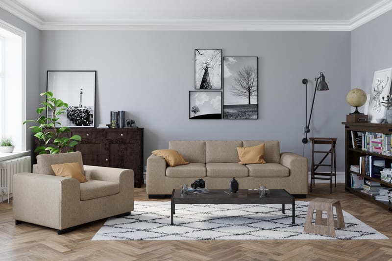 Fåtölj Alter Beige - Grå|Beige - Möbler - Fåtölj & stolar - Fåtölj