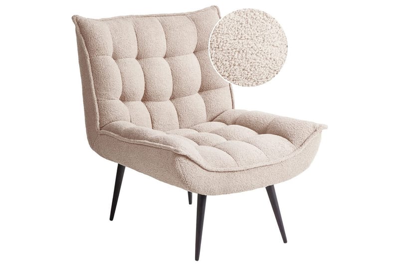 Fåtölj Alvesta Beige/svart - Beige/svart - Möbler - Fåtölj & stolar - Fåtölj - Fåtölj utan armstöd