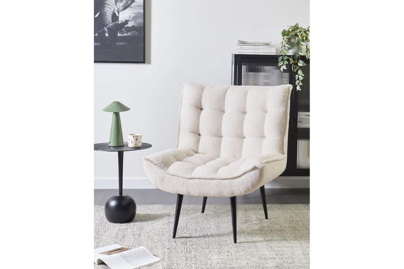 Fåtölj Alvesta Vit/Svart - Vit/Svart - Möbler - Fåtölj & stolar - Fåtölj - Fåtölj utan armstöd