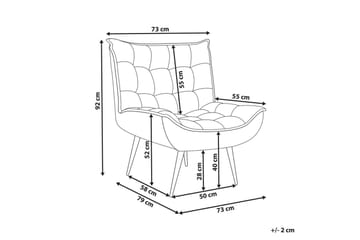 Fåtölj Alvesta Vit/Svart - Vit/Svart - Möbler - Fåtölj & stolar - Fåtölj - Fåtölj utan armstöd