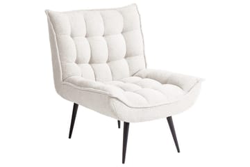 Fåtölj Alvesta Vit/Svart - Vit/Svart - Möbler - Fåtölj & stolar - Fåtölj - Fåtölj utan armstöd