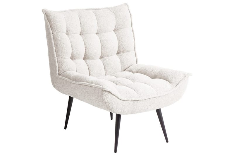 Fåtölj Alvesta Vit/Svart - Vit/Svart - Möbler - Fåtölj & stolar - Fåtölj - Fåtölj utan armstöd