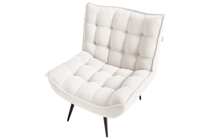 Fåtölj Alvesta Vit/Svart - Vit/Svart - Möbler - Fåtölj & stolar - Fåtölj - Fåtölj utan armstöd