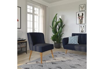 Fåtölj Brittany Linneblå - Novogratz - Möbler - Fåtölj & stolar - Fåtölj