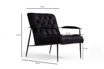Fåtölj Busselton - Svart - Möbler - Fåtölj & stolar - Fåtölj
