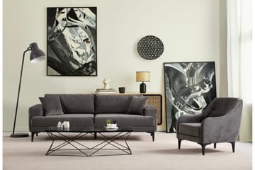 Fåtölj Cabni - Antracit - Möbler - Fåtölj & stolar - Fåtölj