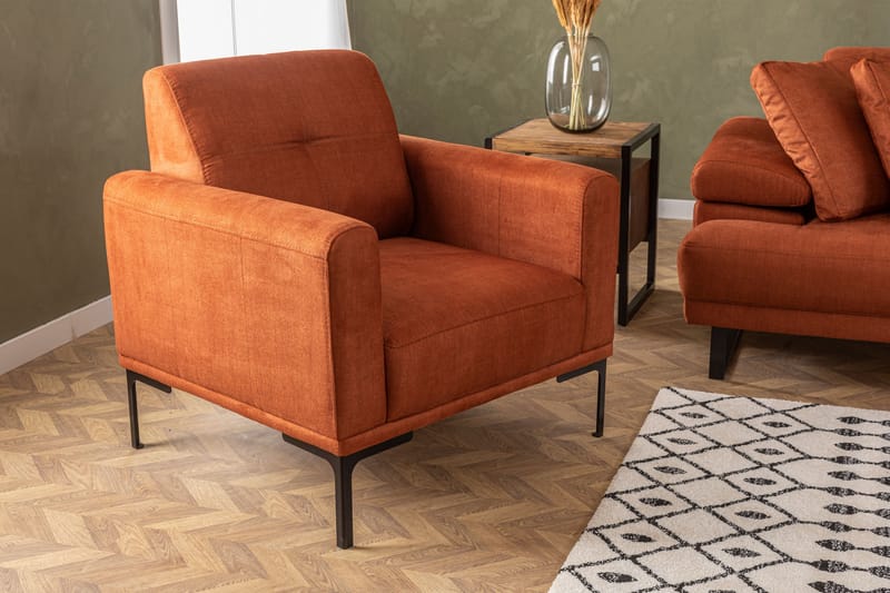 Fåtölj Caboolture - Orange - Möbler - Fåtölj & stolar - Fåtölj