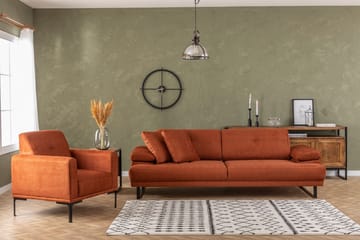 Fåtölj Caboolture - Orange - Möbler - Fåtölj & stolar - Fåtölj