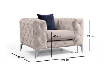 Fåtölj Canunda - Beige - Möbler - Fåtölj & stolar - Fåtölj