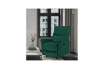 Fåtölj Chesley Mörkgrön, Sammet/Metall/Trä - Mörkgrön, Sammet/Metall/Trä - Möbler - Fåtölj & stolar - Fåtölj - Biofåtölj & reclinerfåtölj