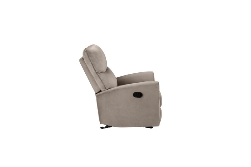 Fåtölj Chesley Taupe, Sammet/Metall/Trä - Taupe, Sammet/Metall/Trä - Möbler - Fåtölj & stolar - Fåtölj - Liggfåtölj