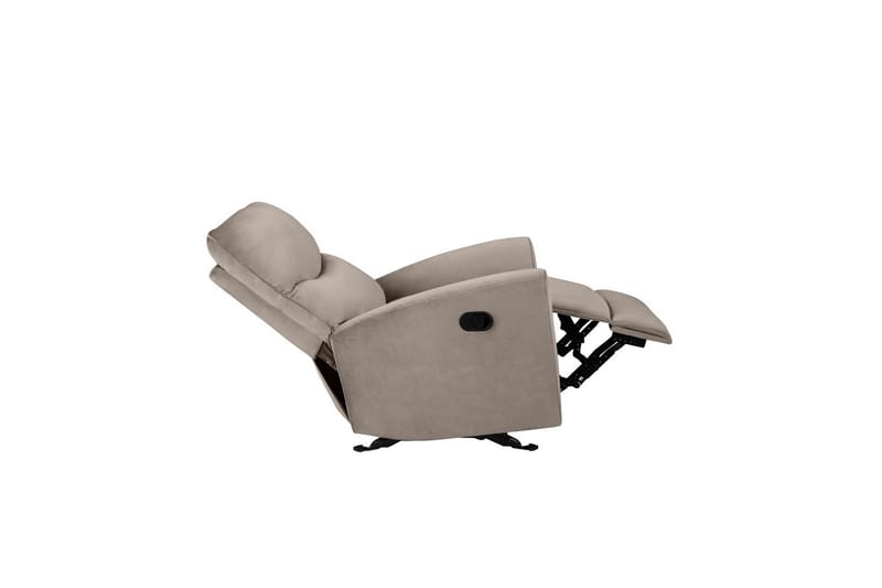Fåtölj Chesley Taupe, Sammet/Metall/Trä - Taupe, Sammet/Metall/Trä - Möbler - Fåtölj & stolar - Fåtölj - Liggfåtölj