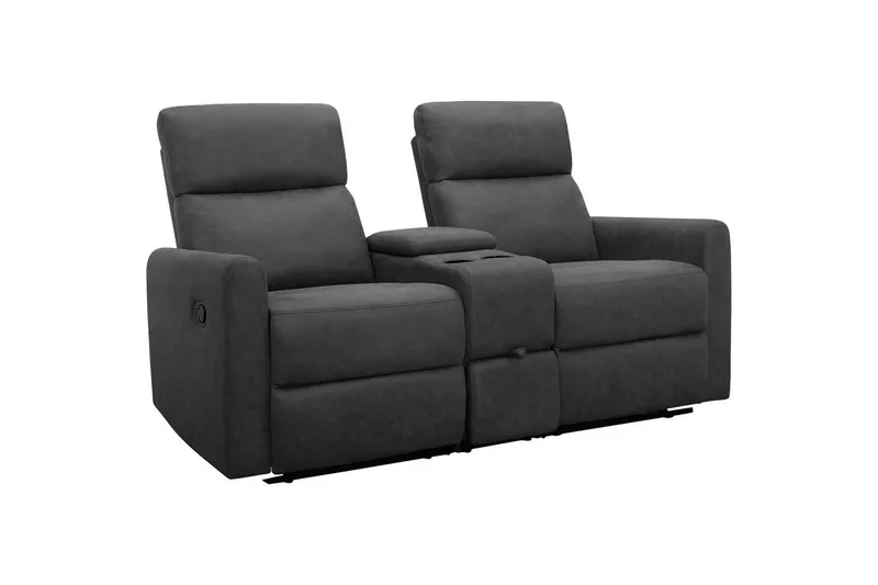 Fåtölj Dacoulas Antracit, Cowboy PU/Trä, Antracit, Cowboy PU/Trä