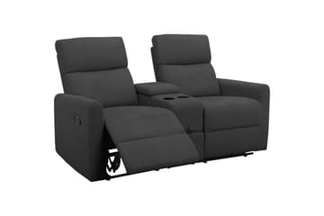 Fåtölj Dacoulas Antracit, Tyg/Trä - Antracit, Tyg/Trä - Möbler - Fåtölj & stolar - Fåtölj - Biofåtölj & reclinerfåtölj