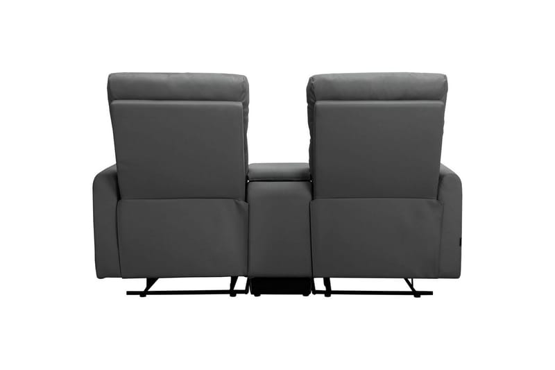 Fåtölj Dacoulas Antracit, PU/trä - Antracit, PU/trä - Möbler - Fåtölj & stolar - Fåtölj - Biofåtölj & reclinerfåtölj