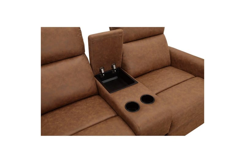 Fåtölj Dacoulas Cognac, Cowboy PU/Trä - Cognac, Cowboy PU/Trä - Möbler - Fåtölj & stolar - Fåtölj - Biofåtölj & reclinerfåtölj