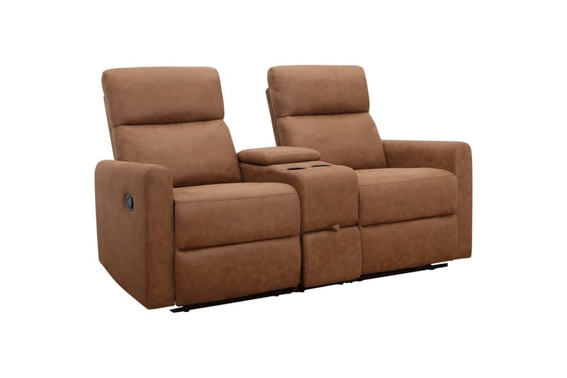 Fåtölj Dacoulas Cognac, Cowboy PU/Trä - Cognac, Cowboy PU/Trä - Möbler - Fåtölj & stolar - Fåtölj - Biofåtölj & reclinerfåtölj