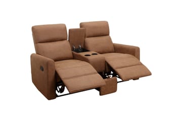 Fåtölj Dacoulas Cognac, Cowboy PU/Trä - Cognac, Cowboy PU/Trä - Möbler - Fåtölj & stolar - Fåtölj - Biofåtölj & reclinerfåtölj