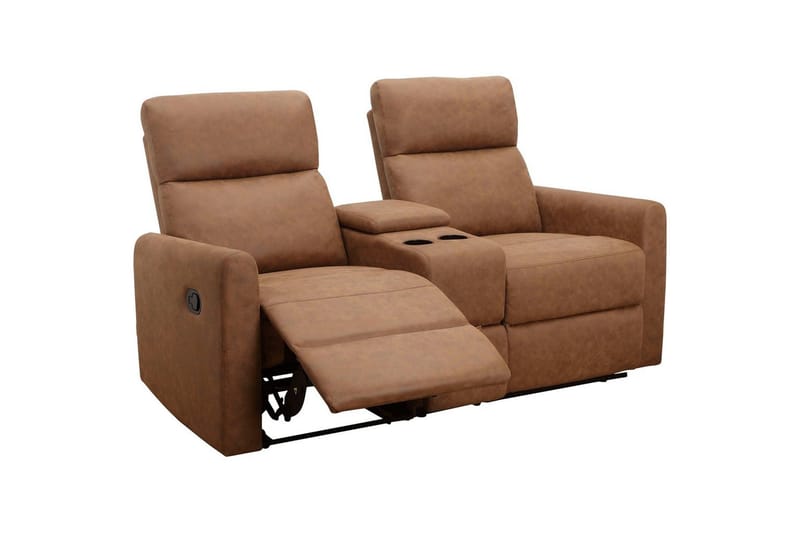 Fåtölj Dacoulas Cognac, Cowboy PU/Trä - Cognac, Cowboy PU/Trä - Möbler - Fåtölj & stolar - Fåtölj - Biofåtölj & reclinerfåtölj