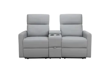 Fåtölj Dacoulas Ljusgrå, PU/trä - Ljusgrå, PU/trä - Möbler - Fåtölj & stolar - Fåtölj - Biofåtölj & reclinerfåtölj