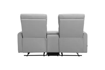 Fåtölj Dacoulas Ljusgrå, PU/trä - Ljusgrå, PU/trä - Möbler - Fåtölj & stolar - Fåtölj - Biofåtölj & reclinerfåtölj