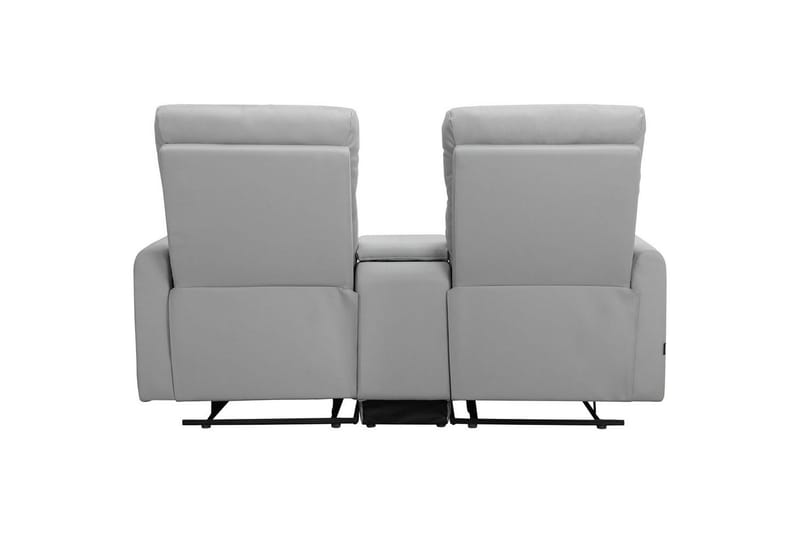 Fåtölj Dacoulas Ljusgrå, PU/trä - Ljusgrå, PU/trä - Möbler - Fåtölj & stolar - Fåtölj - Biofåtölj & reclinerfåtölj