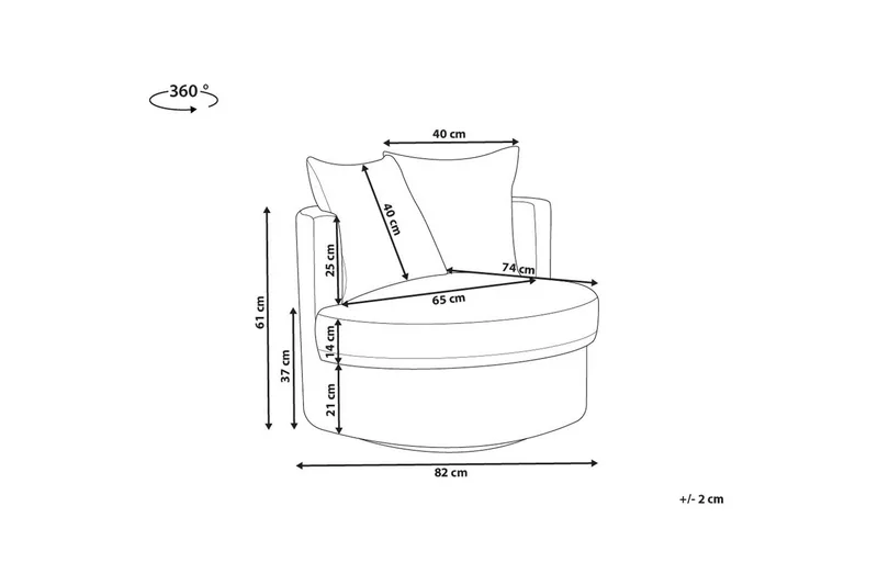 Fåtölj Dalby Beige - Beige - Möbler - Fåtölj & stolar - Fåtölj - Biofåtölj & reclinerfåtölj