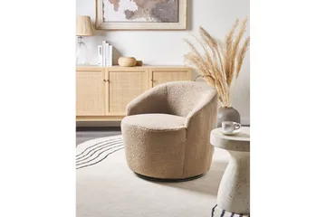 Fåtölj Davik Beige/svart - Beige/svart - Möbler - Fåtölj & stolar - Fåtölj - Clubfåtölj