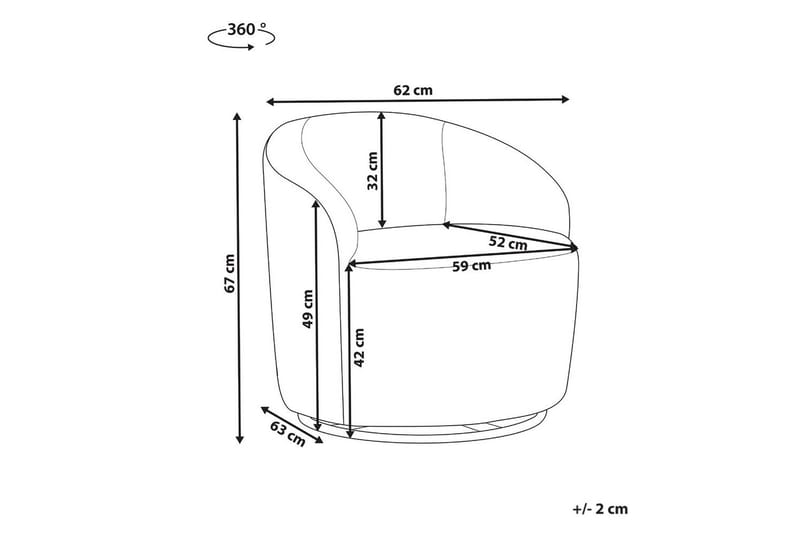 Fåtölj Davik Beige/svart - Beige/svart - Möbler - Fåtölj & stolar - Fåtölj - Clubfåtölj