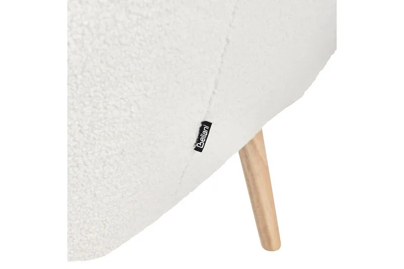 Fåtölj Drammen Vit/ljust trä - Vit/ljust trä - Möbler - Fåtölj & stolar - Fåtölj - Clubfåtölj