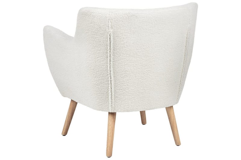 Fåtölj Drammen Vit/ljust trä - Vit/ljust trä - Möbler - Fåtölj & stolar - Fåtölj - Clubfåtölj