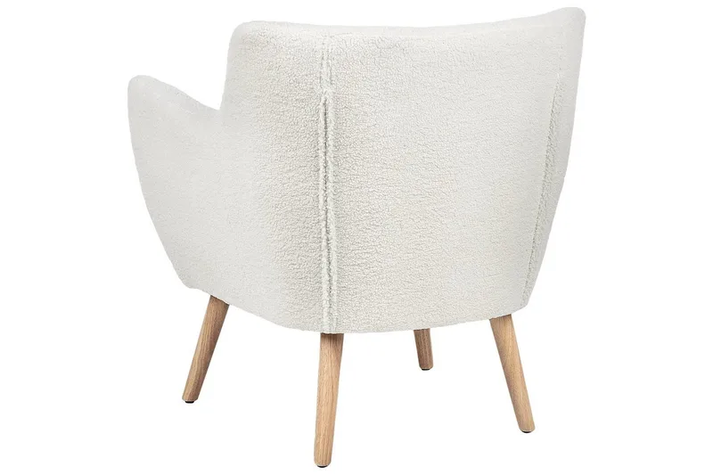 Fåtölj Drammen Vit/ljust trä - Vit/ljust trä - Möbler - Fåtölj & stolar - Fåtölj - Clubfåtölj