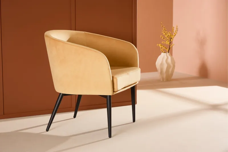 Fåtölj Fluffy - Gul - Möbler - Fåtölj & stolar - Fåtölj - Clubfåtölj