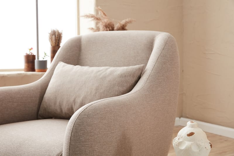 Fåtölj Genna - Beige - Möbler - Fåtölj & stolar - Fåtölj