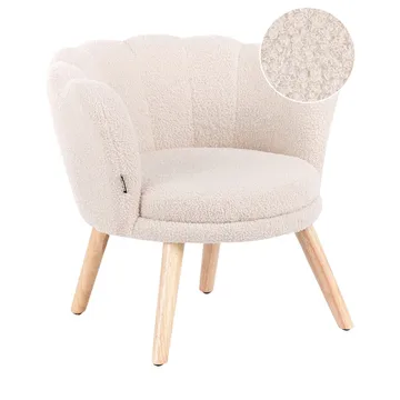 Fåtölj Halby - Beige, ljust trä - Möbler - Barnmöbler - Barnstol - Barnfåtölj
